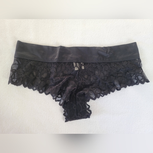 PINK Floral Lace Extra Low Rise Cheekster Set - Picture 4 of 8